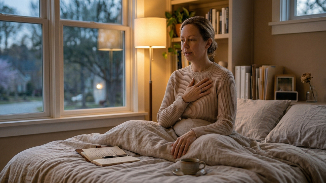 Nighttime ritual items for relaxation and peace