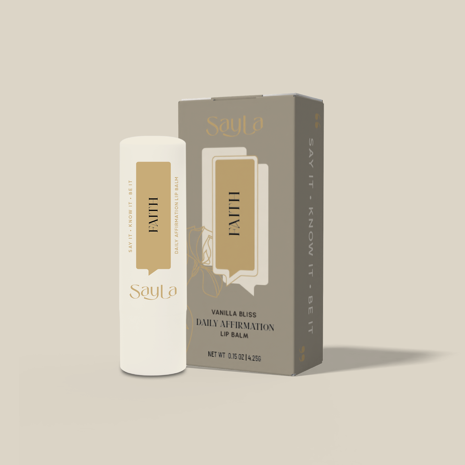 Faith Organic Lip Balm – Vanilla Bliss